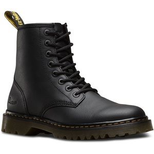 Dr Martens Awley 6" 8-Eye Black Leather Combat Boot (9W)(8M)